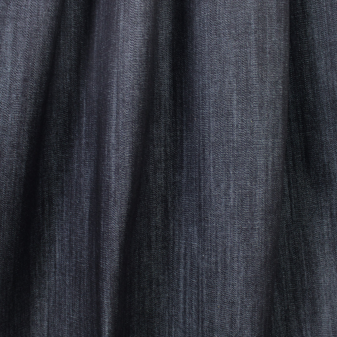 NY designer variegated stretch denim - dk. indigo 1 yard