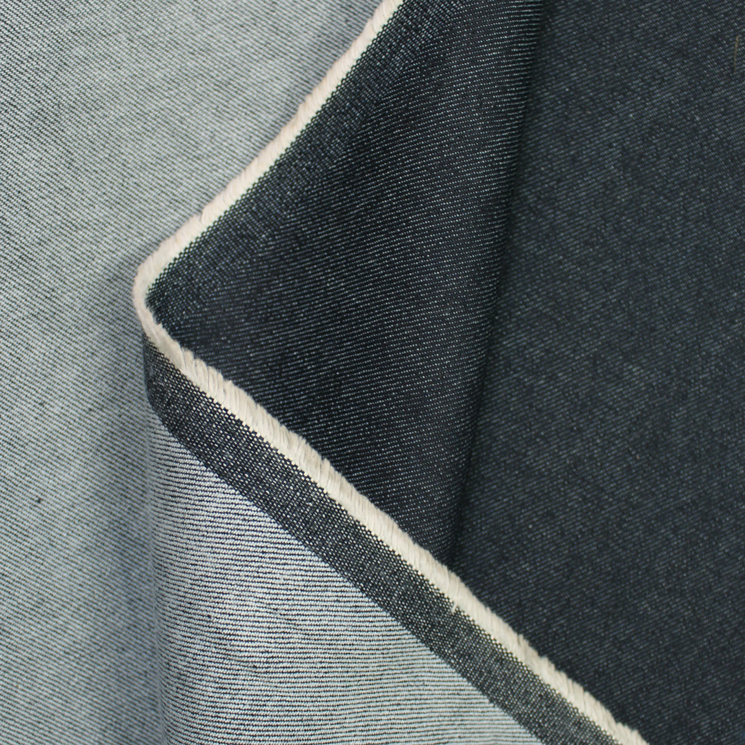 NY designer medium weight stretch denim - dk. indigo 1.25 yds