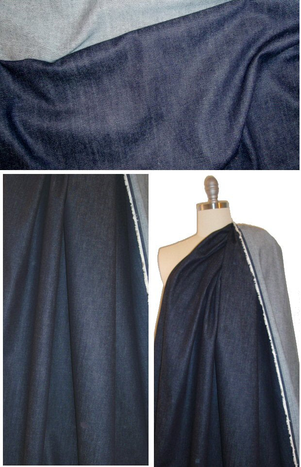 Ralph Lauren dark blue stretch denim 3769 1.75 yds