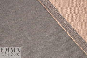 Italian two-tone stretch denim - gray/blush
