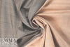 Italian two-tone stretch denim - gray/blush