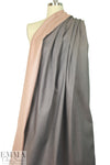 Italian two-tone stretch denim - gray/blush