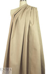 Italian wool/silk/cotton stretch denim - sand