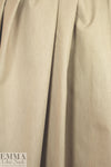 Italian wool/silk/cotton stretch denim - sand