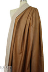 Italian cotton/silk denim - toffee