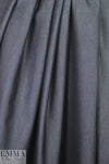 Italian cotton/silk denim - navy/silver