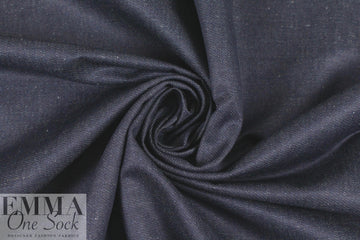 Italian medium weight no stretch denim - indigo .75 yds