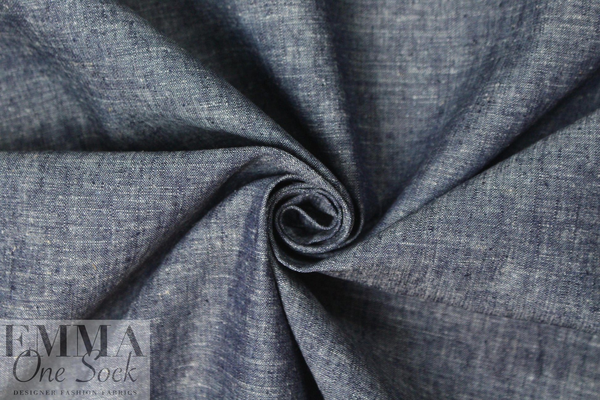 Generati0n Love reversible denim - navy/natural 1.75 yd