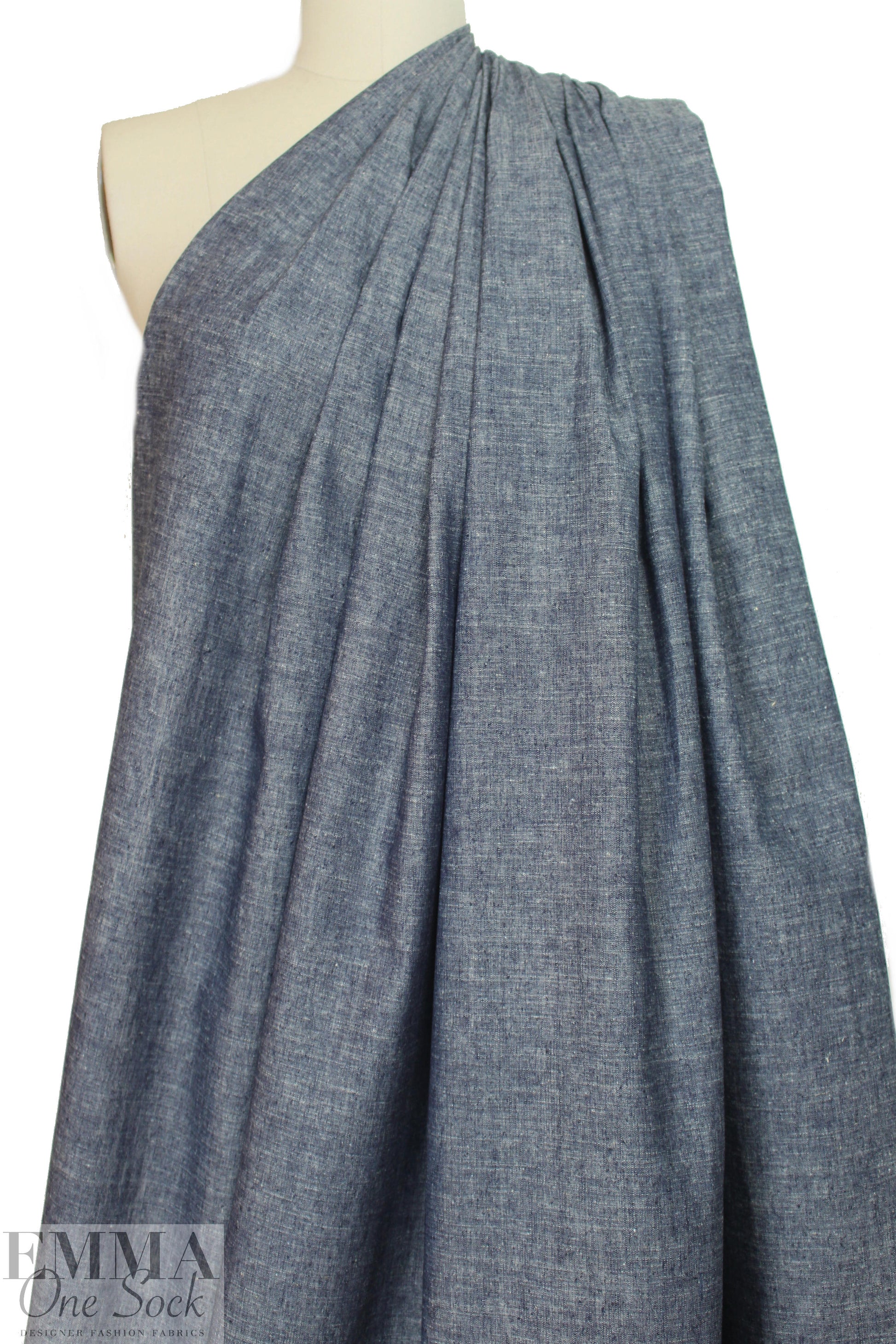 Generati0n Love reversible denim - navy/natural 1.625 yd