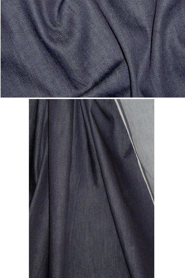 4-way stretch denim, indigo, medium-heavy weight 1.625 yd