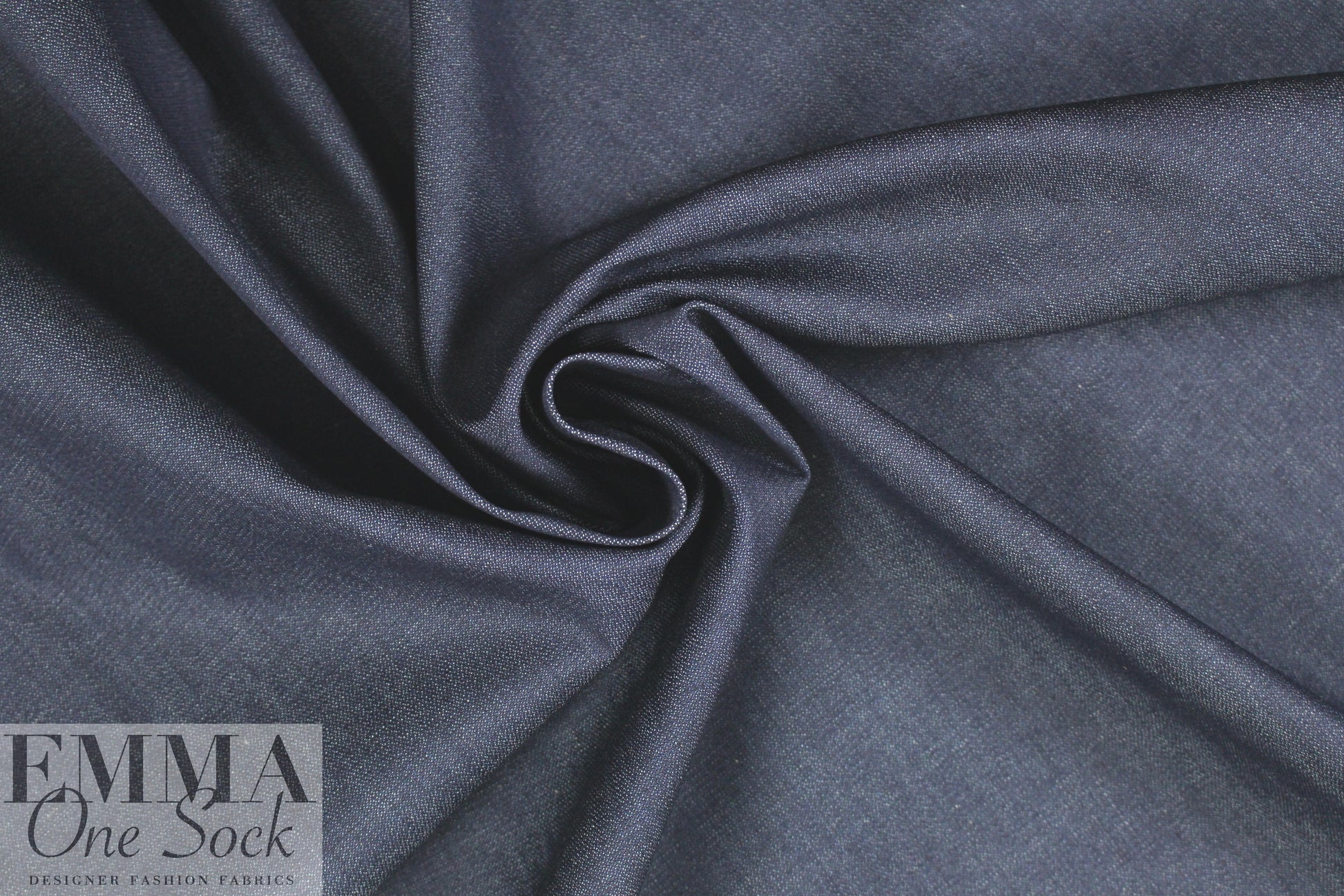 dark blue medium weight stretch denim
