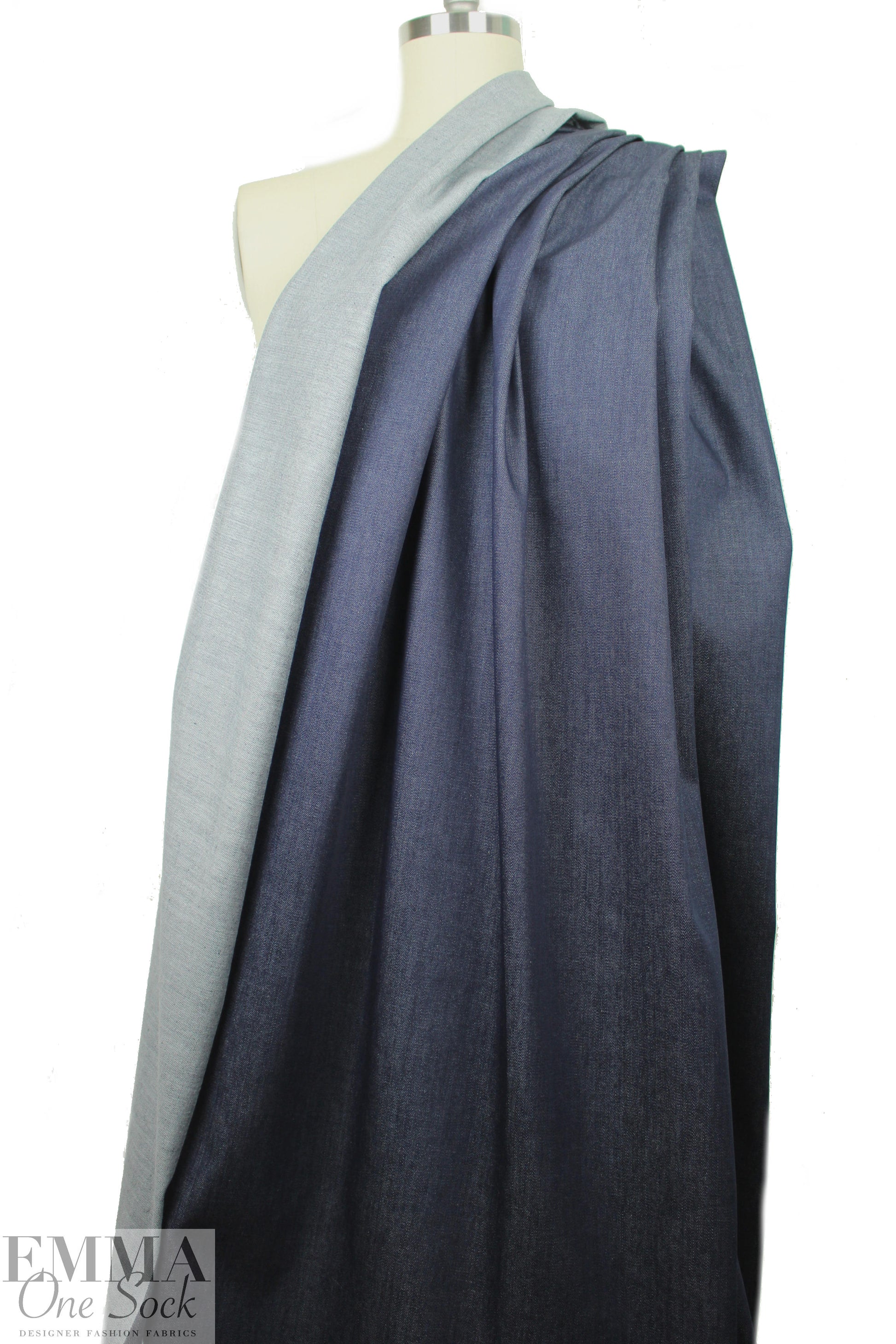 dark blue medium weight stretch denim 1.875 yd