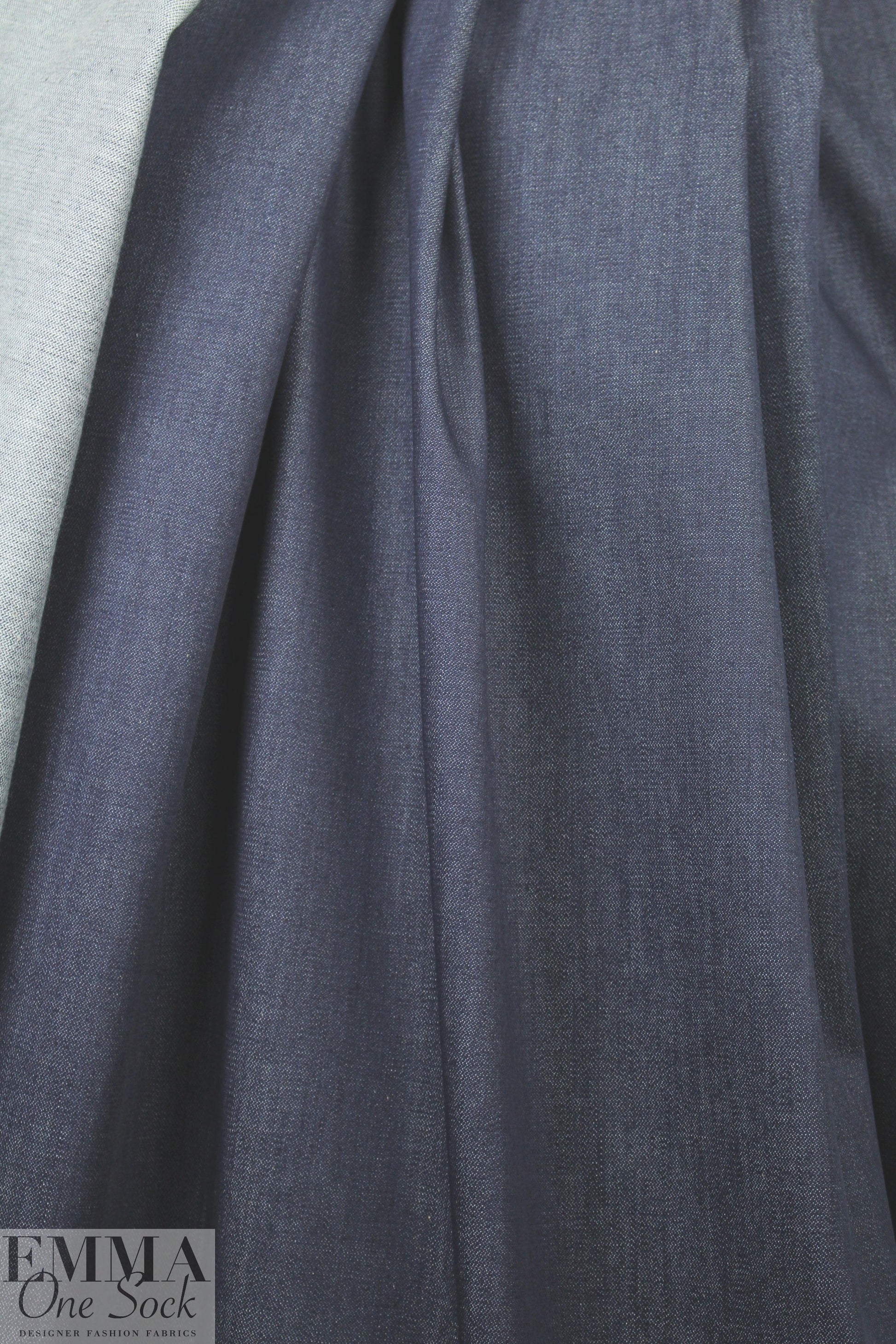 dark blue medium weight stretch denim 1.875 yd
