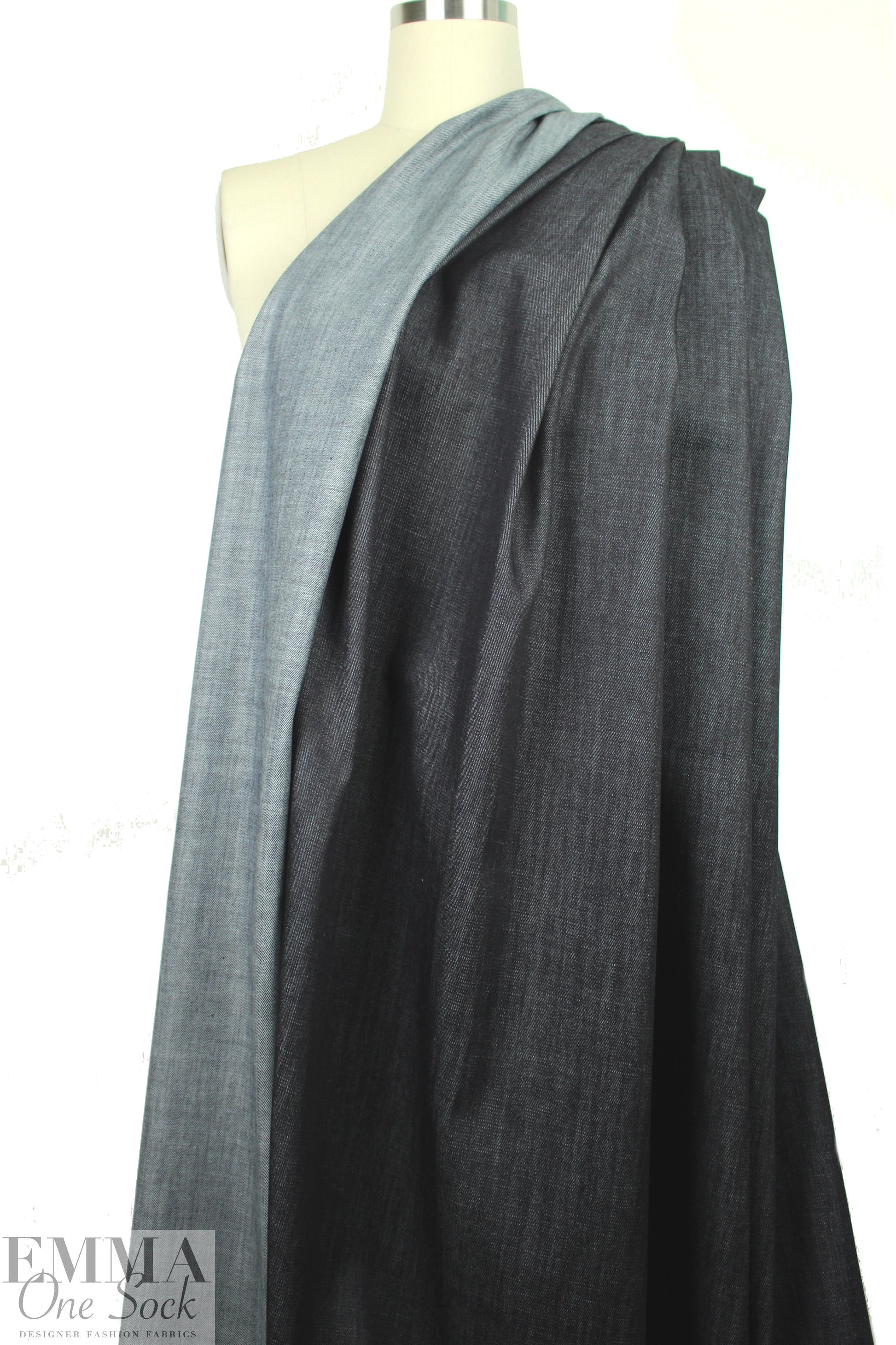 darkest blue medium weight stretch denim