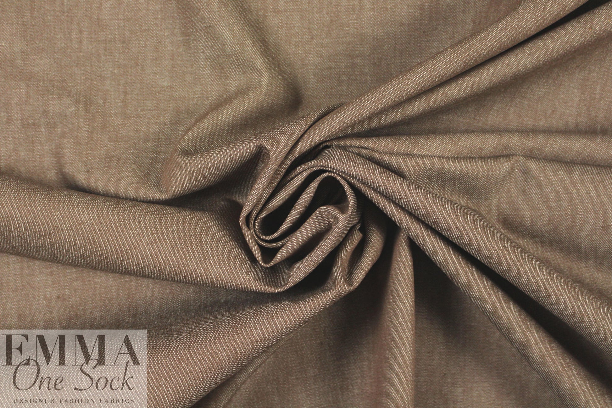 Italian lightweight denim - acorn heather .66 yds