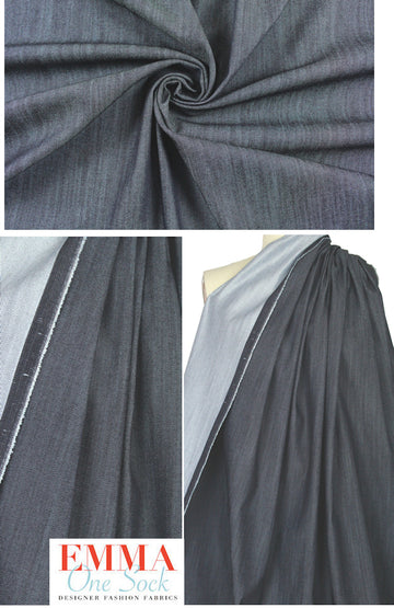 48 inch medium weight dark blue stretch denim