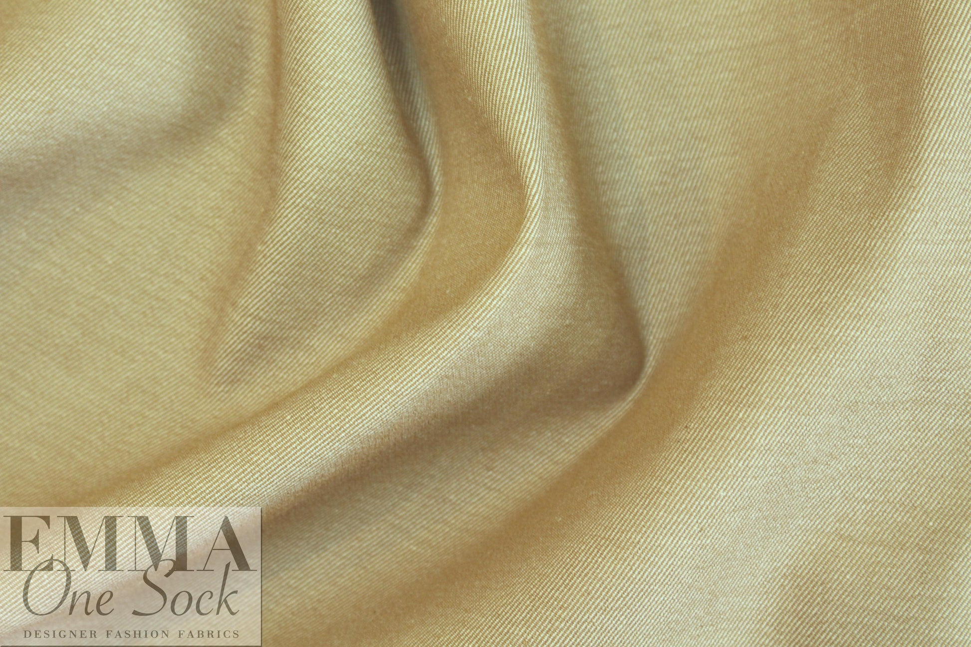 NY designer stretch denim - light tan