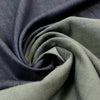 French reversible stretch denim - midnight/olive 1.4 yds
