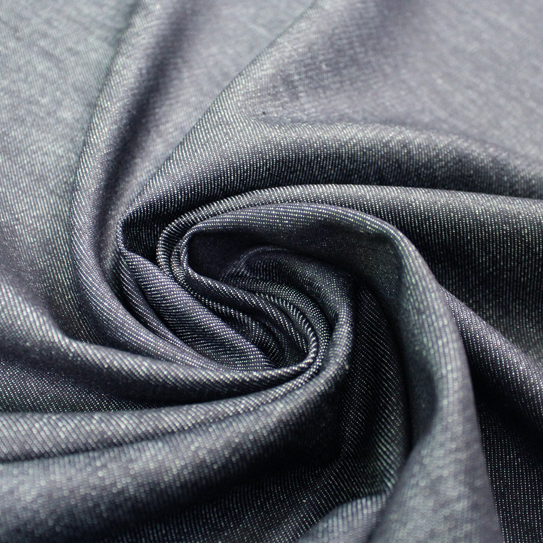 French EXTRA WIDE cotton denim - dark indigo .75 yds