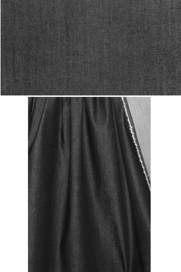 Italian 2-way stretch denim, black, medium weight