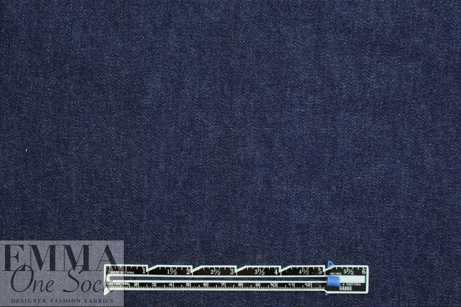 NY designer medium weight classic indigo denim (no stretch)
