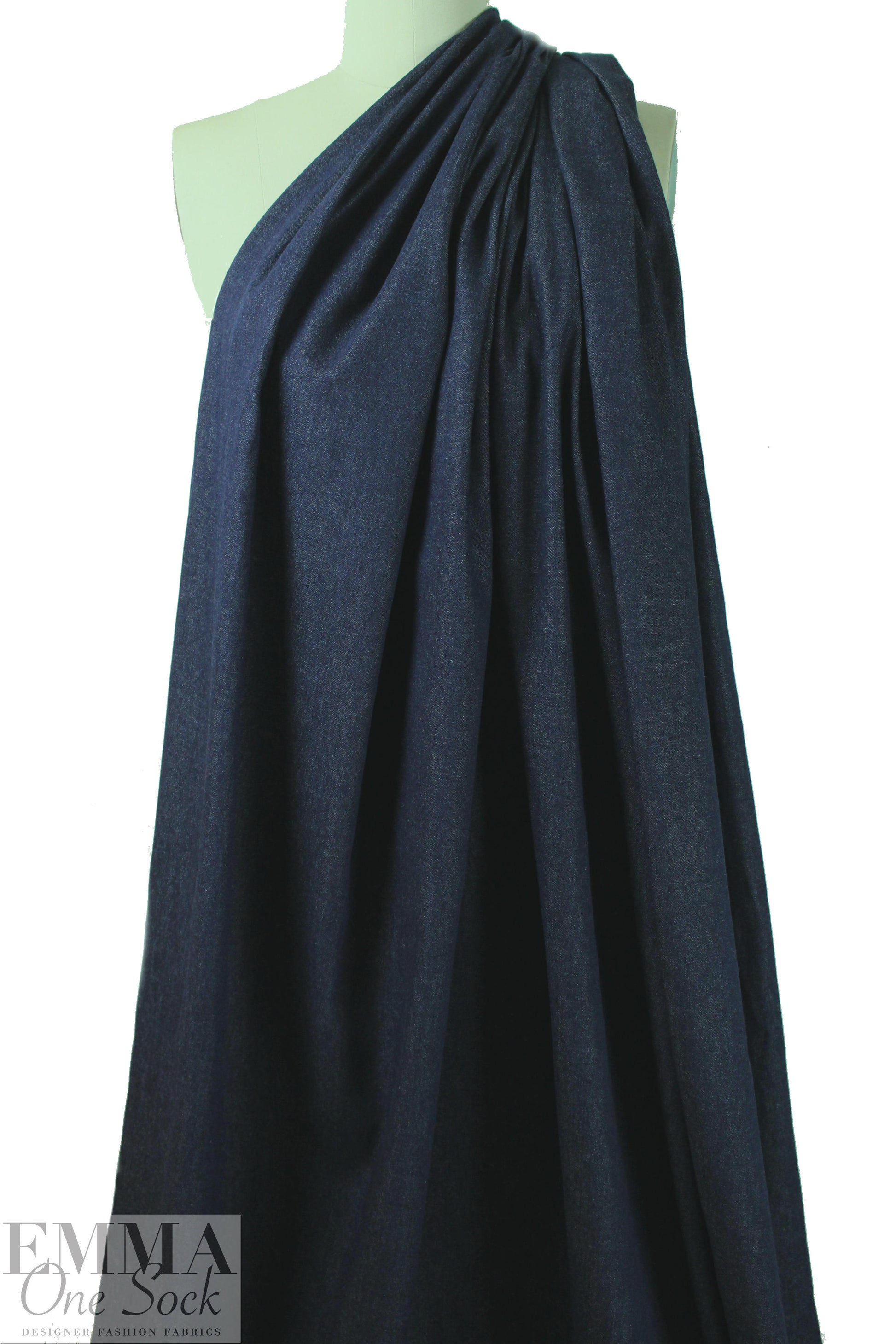 NY designer medium weight classic indigo denim (no stretch)