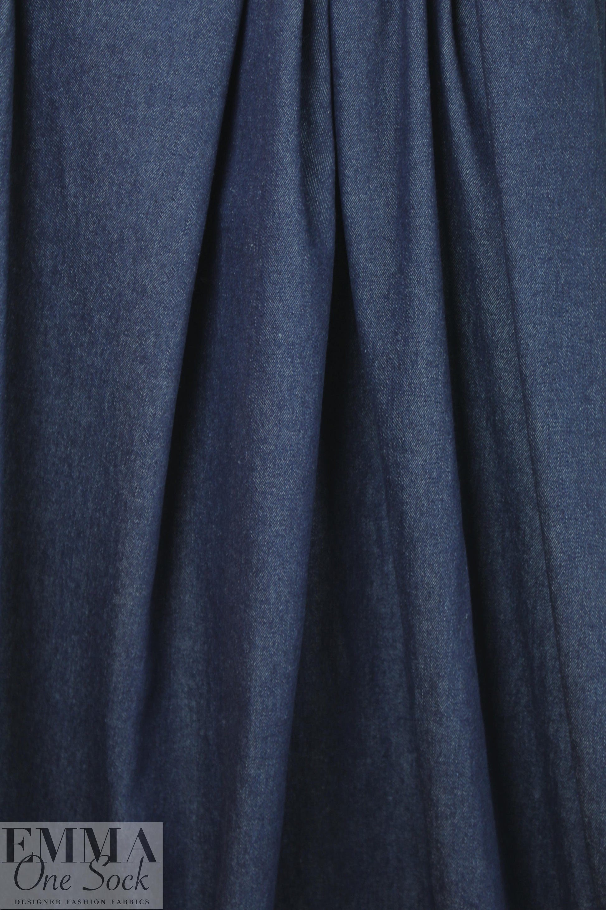 NY designer medium weight classic indigo denim (no stretch)