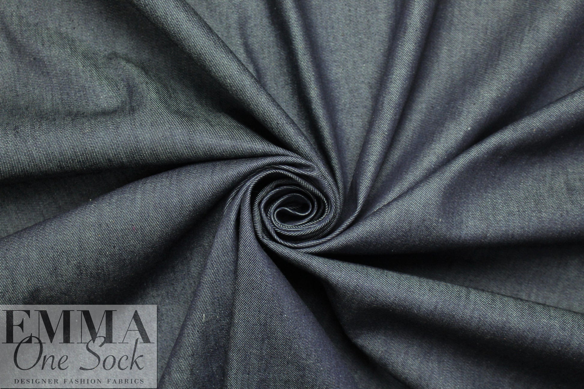 Italian indigo cotton stretch denim