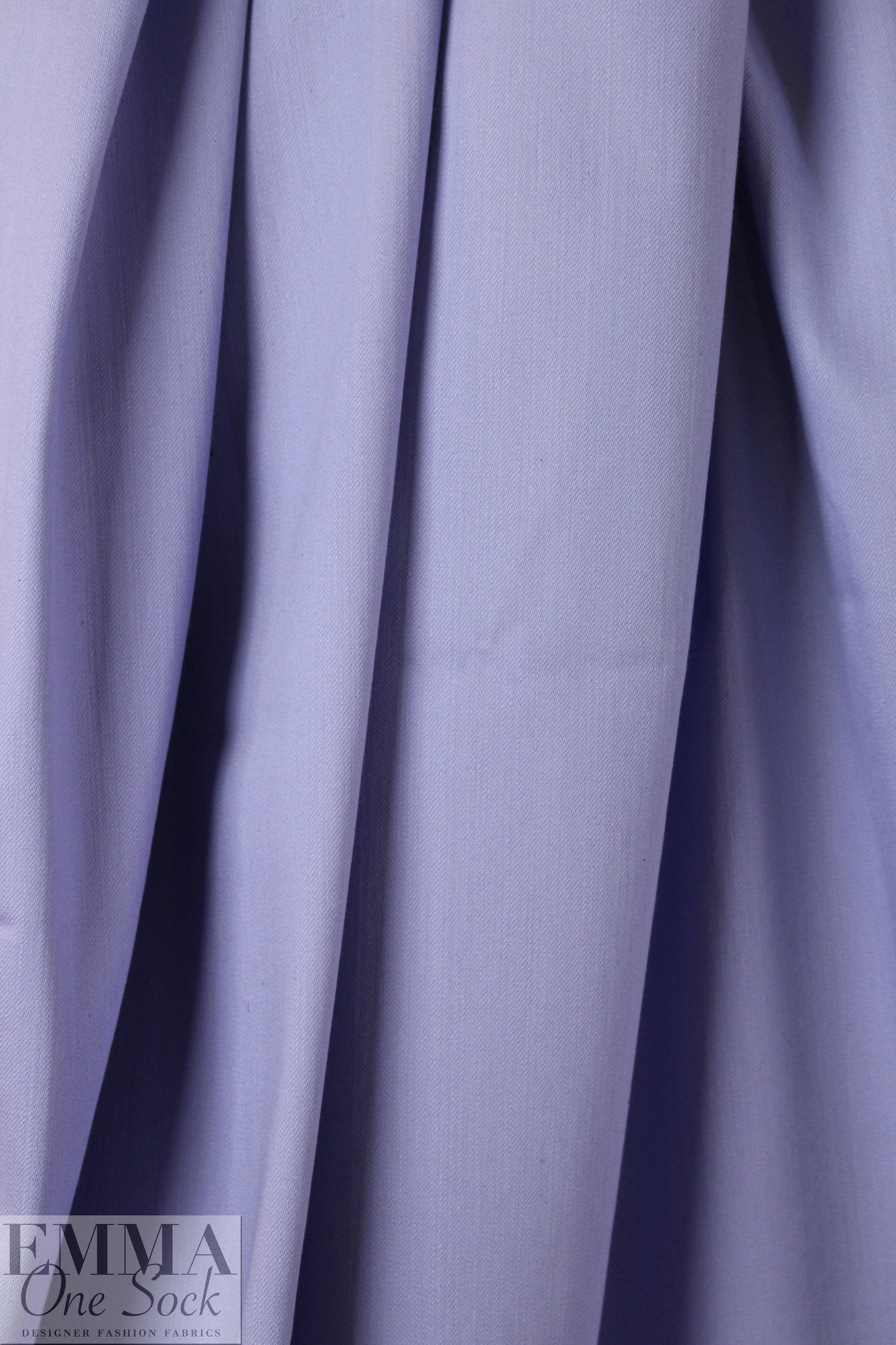 NY designer cotton blend stretch denim - sweet lavender .875 yds