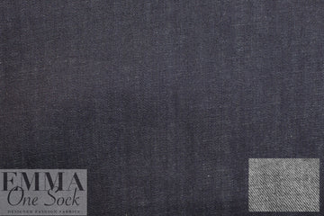 NY designer stretch denim, indigo, medium-heavy weight
