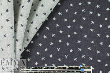 Rag & B0ne indigo denim star jacquard
