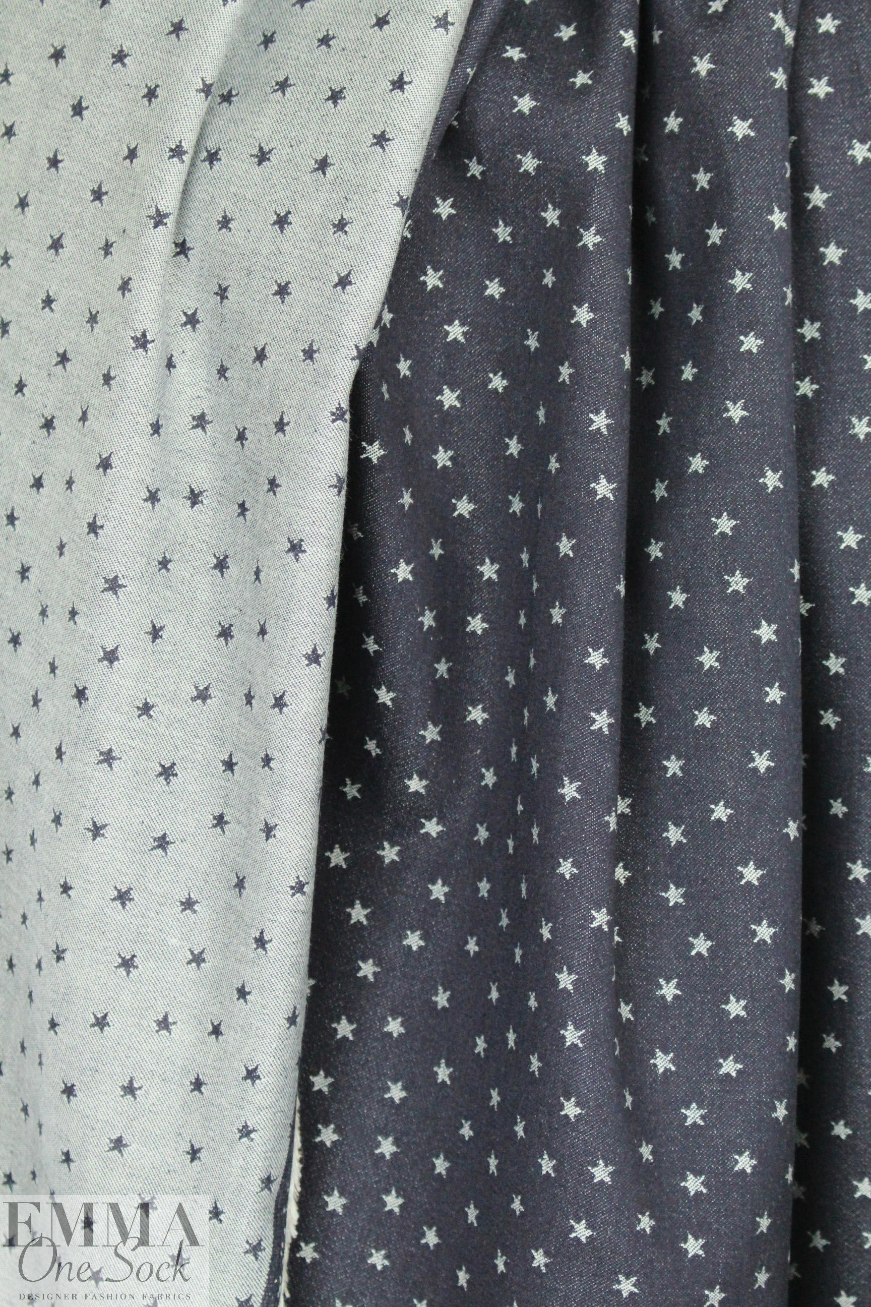 Rag & B0ne indigo denim star jacquard