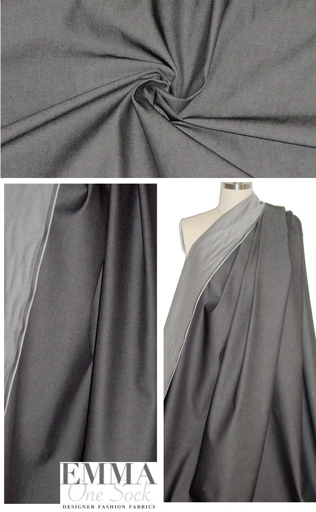 Rag & B0ne refined medium wt. denim - gray 1.5 yds