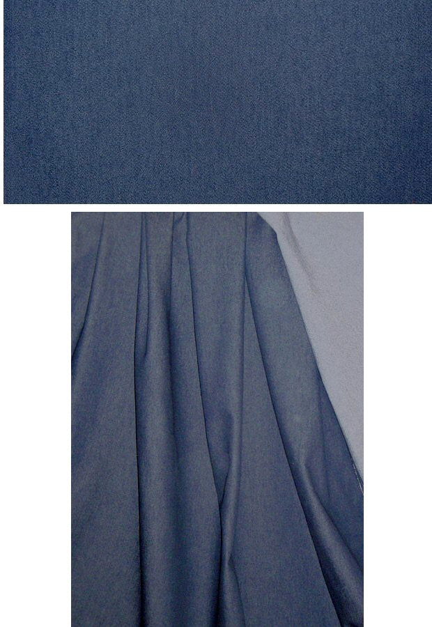 stretch cotton blend denim - classic blue