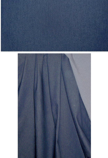stretch cotton blend denim - classic blue 1.625 yd