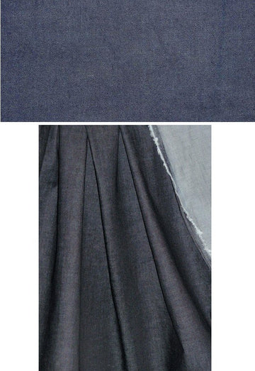 stretch cotton/lycra denim - dark indigo