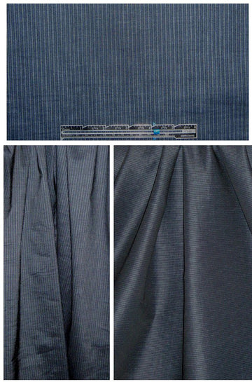 The0ry indigo stripe vertical stretch denim 1.25 yds