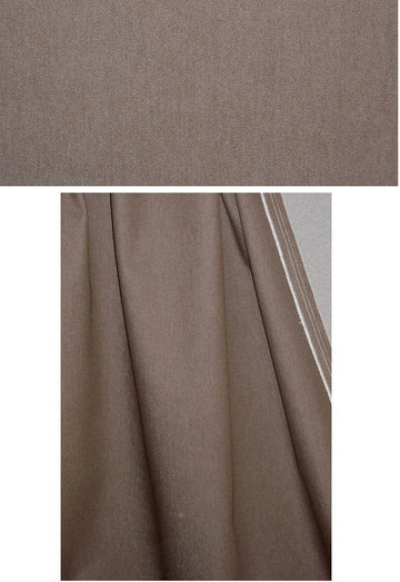 stretch cotton blend denim - coffee 1.375 yds