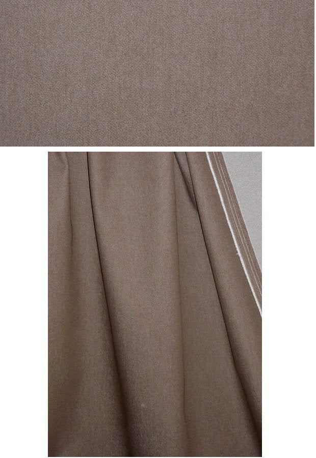 stretch cotton blend denim - coffee