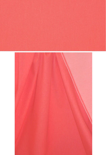stretch cotton blend denim - coral red 1.75 yds