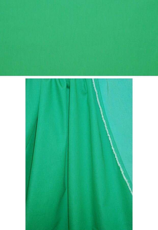 stretch cotton blend denim - perfect green 1.125 yds