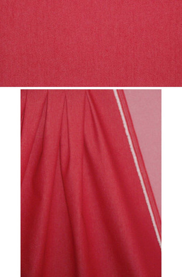 stretch cotton blend denim - red
