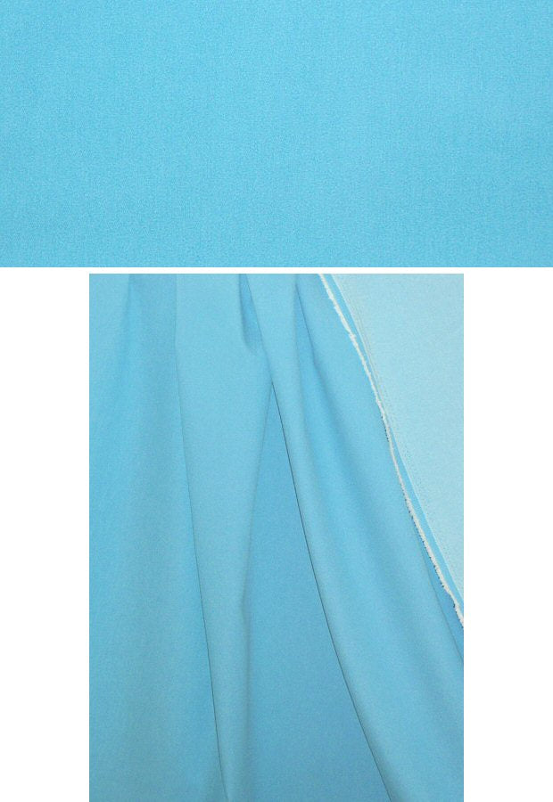 stretch cotton blend denim - sky blue 1 yard