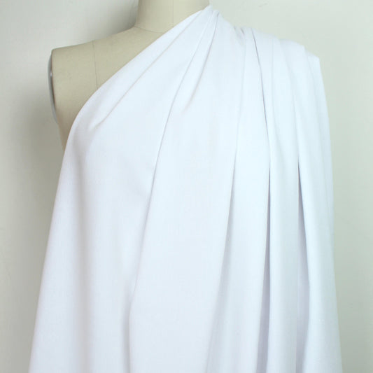 stretch cotton blend denim - optic white