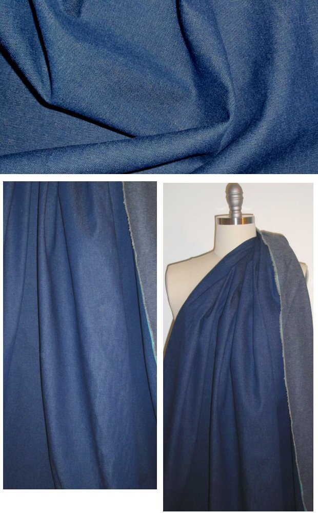 USA cotton denim, no stretch - classic blue