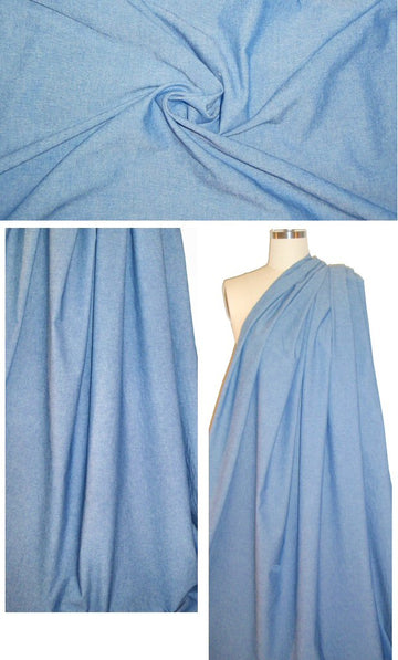 NY designer medium blue chambray denim
