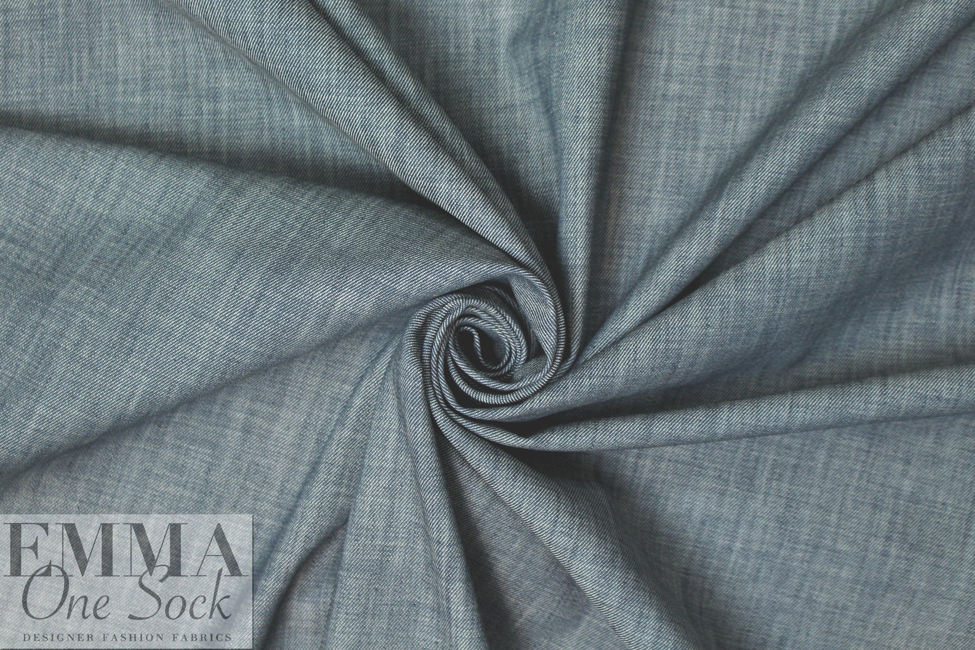 Italian no stretch denim - blue-gray