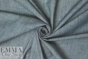 Italian no stretch denim - blue-gray