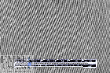 NY designer cotton/spandex stretch denim - black/white 1.375 yds