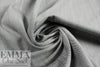 NY designer cotton/spandex stretch denim - black/white 1.375 yds